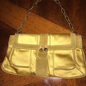 J.Crew Vintage Suede & Satin Chain Flap